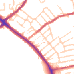 Daytime road noise heatmap for BR2 9RP