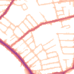 Daytime road noise heatmap for BR2 9RU