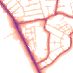 Daytime road noise heatmap for BR2 9TQ
