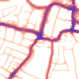 Daytime road noise heatmap for BR3 1AB