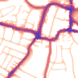 Daytime road noise heatmap for BR3 1BN