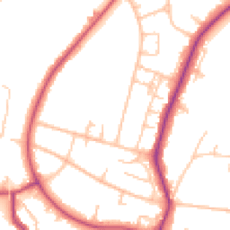 Daytime road noise heatmap for BR3 1DF