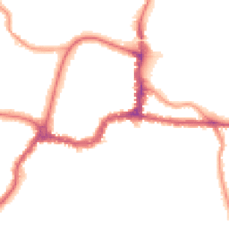 Night-time road noise heatmap for BR3 1EA
