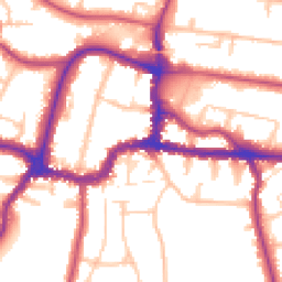 Daytime road noise heatmap for BR3 1EB