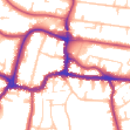 Daytime road noise heatmap for BR3 1ED