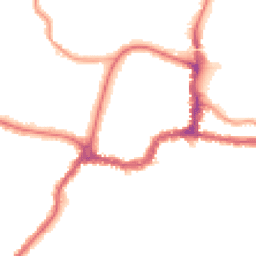 Night-time road noise heatmap for BR3 1EE