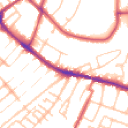 Daytime road noise heatmap for BR3 1EP