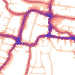Daytime road noise heatmap for BR3 1EW