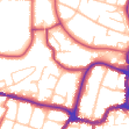 Daytime road noise heatmap for BR3 1HE