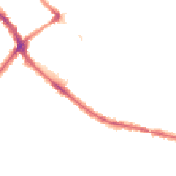 Night-time road noise heatmap for BR3 1JF