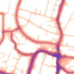 Daytime road noise heatmap for BR3 1ND