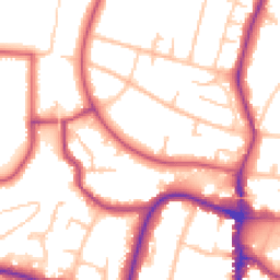 Daytime road noise heatmap for BR3 1TT
