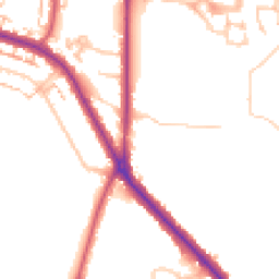 Daytime road noise heatmap for BR3 3BU