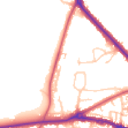 Daytime road noise heatmap for BR3 3FA