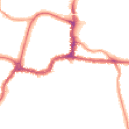 Night-time road noise heatmap for BR3 3LE