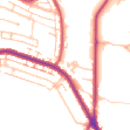 Daytime road noise heatmap for BR3 3LY