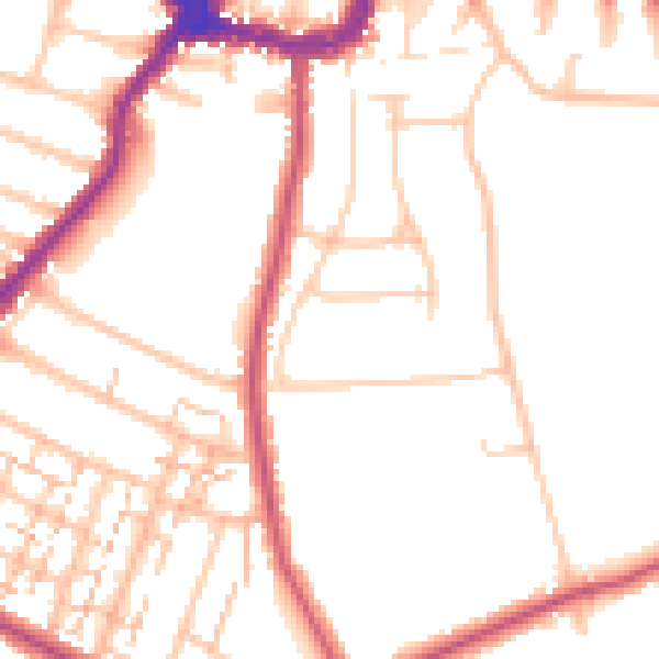 Daytime road noise heatmap for BR3 3NF