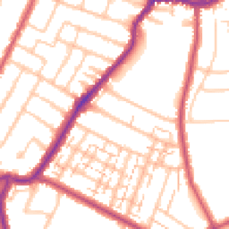 Daytime road noise heatmap for BR3 3NZ