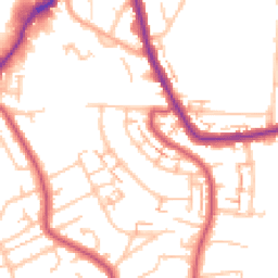 Daytime road noise heatmap for BR3 3RP