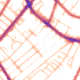 Daytime road noise heatmap for BR3 4GR