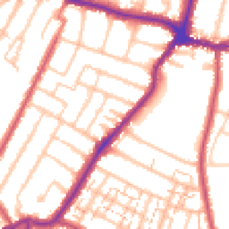 Daytime road noise heatmap for BR3 4HS