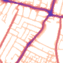 Daytime road noise heatmap for BR3 4HW