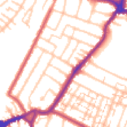 Daytime road noise heatmap for BR3 4LP