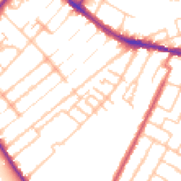 Daytime road noise heatmap for BR3 4PB