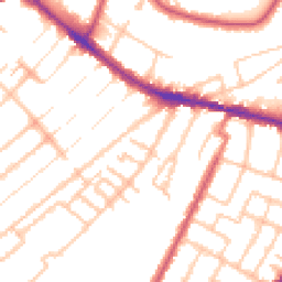 Daytime road noise heatmap for BR3 4QP