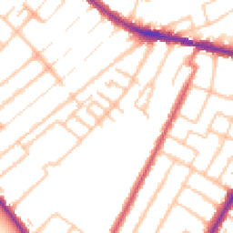 Daytime road noise heatmap for BR3 4QX