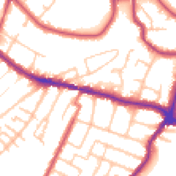 Daytime road noise heatmap for BR3 4UB
