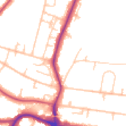 Daytime road noise heatmap for BR3 5AL
