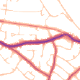 Daytime road noise heatmap for BR3 5QQ