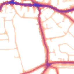 Daytime road noise heatmap for BR3 6LX