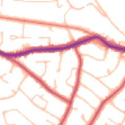 Daytime road noise heatmap for BR3 6PQ