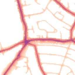 Daytime road noise heatmap for BR3 6QS