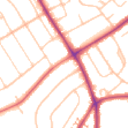 Daytime road noise heatmap for BR3 6SR