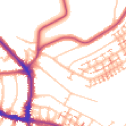 Daytime road noise heatmap for BR4 0AB