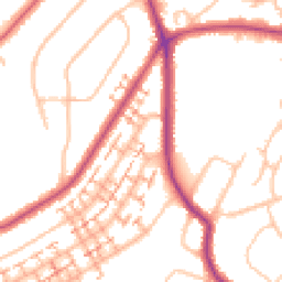 Daytime road noise heatmap for BR4 0BS