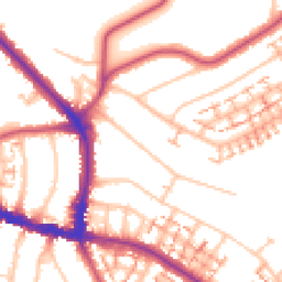 Daytime road noise heatmap for BR4 0DA