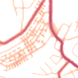 Daytime road noise heatmap for BR4 0DT