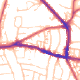 Daytime road noise heatmap for BR4 0JS