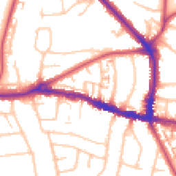 Daytime road noise heatmap for BR4 0JU