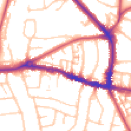 Daytime road noise heatmap for BR4 0JX