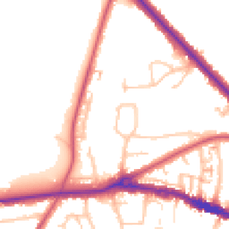 Daytime road noise heatmap for BR4 0LJ