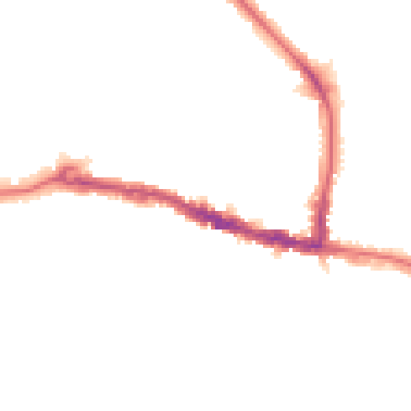 Night-time road noise heatmap for BR4 0NF