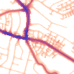 Daytime road noise heatmap for BR4 0QL