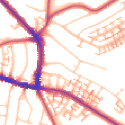 Daytime road noise heatmap for BR4 0QN