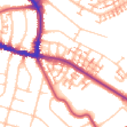 Daytime road noise heatmap for BR4 0RL