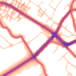 Daytime road noise heatmap for BR4 9BD